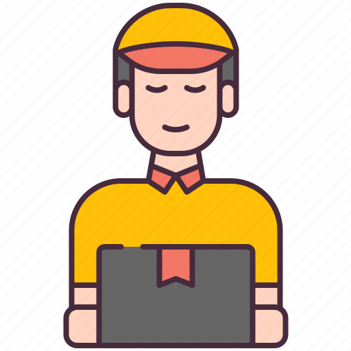 Man, delivery, courier, boy, messenger icon - Download on Iconfinder