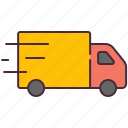 delivery, fast, truck, shipping, logistics