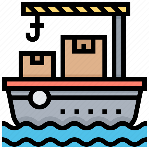Delivery, freighter, sea, ship, transport icon - Download on Iconfinder