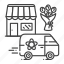 delivery, express, flower, logistics, shipping, transport 