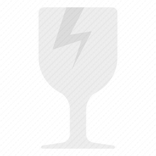 Fragile glass, broken glass, cracked glass, damaged glass, glassware icon - Download on Iconfinder