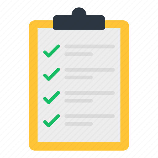 Checklist, list, todo list, worksheet, inventory list icon - Download on Iconfinder