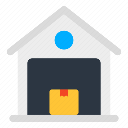 Warehouse, storehouse, depository house, storage house, parcel shed icon - Download on Iconfinder