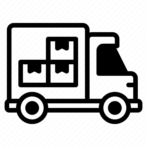 Truck, delivery truck, transport, shipping, delivery, vehicle, package icon - Download on Iconfinder