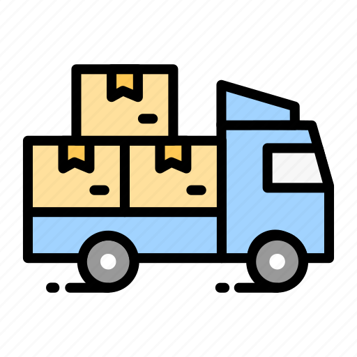 Delivering, delivery, logistic, truck, vehicle icon - Download on Iconfinder