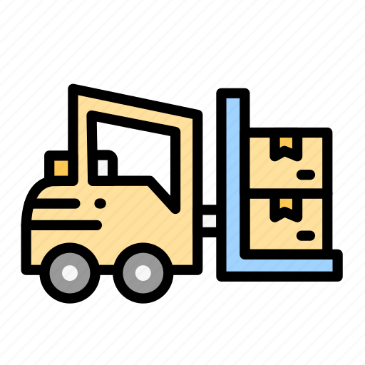 Delivery, forklift, logistic, logistics, moving icon - Download on Iconfinder