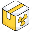radioactive carton, radioactive package, radioactive parcel, radioactive box, logistic delivery 