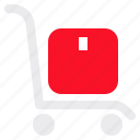 packing, several, pack, carts, trolley, package