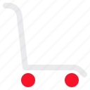 trolley, luggage, cart, shopping