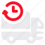 truck, clock, time, travel, delivery 