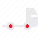truck, vehicle, transport, box, cargo