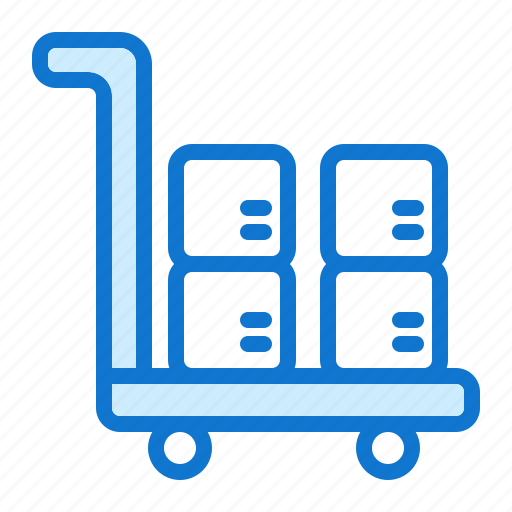 Box, delivery, shipping, trolley, truck icon - Download on Iconfinder