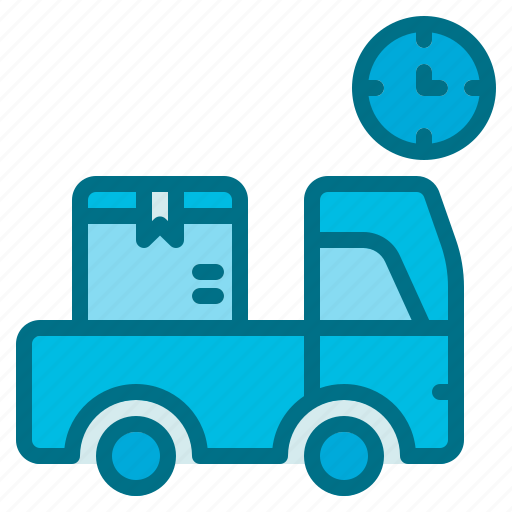 Box, delivery, shipping, time, truck icon - Download on Iconfinder