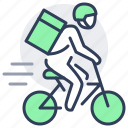 bicycle, courier, delivery, express, fast, speed