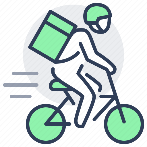 Bicycle, courier, delivery, express, fast, speed icon - Download on Iconfinder