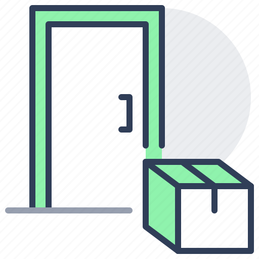 Box, contactless, delivery, door, home, package icon - Download on Iconfinder