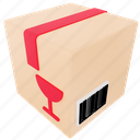 fragile, glass, delivery, shipping, package, box 