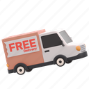 free, delivery, truck, service 