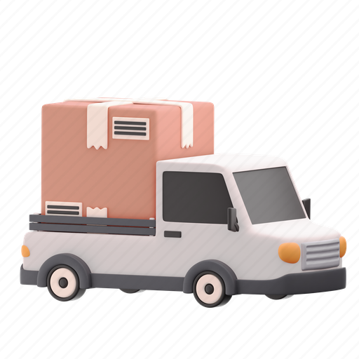Delivery truck, delivery, truck, shipping, logistics 3D illustration - Download on Iconfinder
