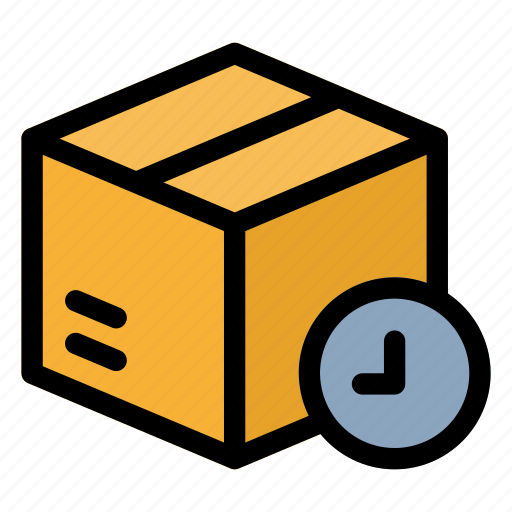 Box, delivery, product, shipping, time icon - Download on Iconfinder