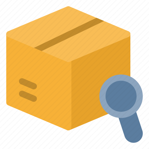 Box, delivery, magnifier, shipping, tracking icon - Download on Iconfinder