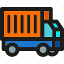 truck, box, delivery, logistic, package, shipping, transport