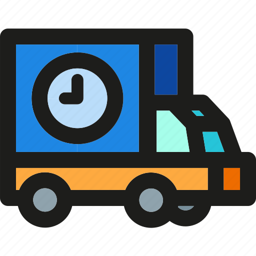 Shipping, time, box, delivery, package, transport, truck icon - Download on Iconfinder