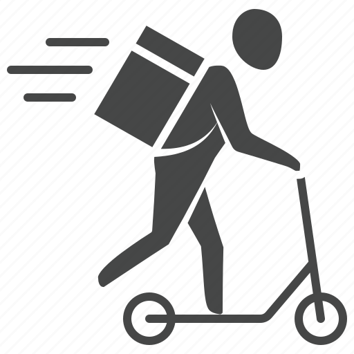 Bicycle, delivery, fastcourier, food, products, scooter icon - Download on Iconfinder