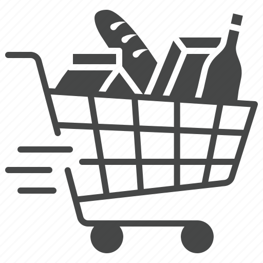 Cart, delivery, food, home, meal, products icon - Download on Iconfinder