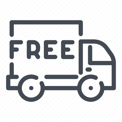 Delivery, fast, free, transportation, truck, van, vehicle icon - Download on Iconfinder