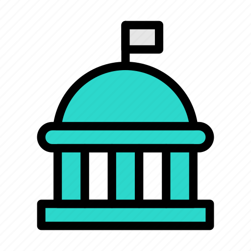 Democracy, capitol, government, building, election icon - Download on Iconfinder
