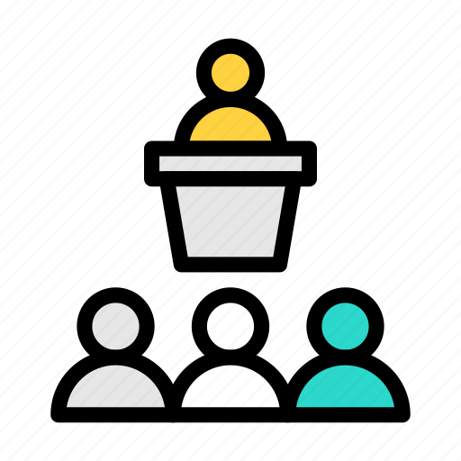 Speech, democracy, politics, election, community icon - Download on Iconfinder