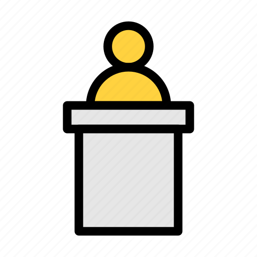 Speech, politician, candidate, democracy, election icon - Download on Iconfinder