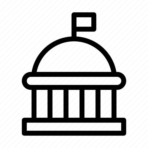 Democracy, capitol, government, building, election icon - Download on Iconfinder