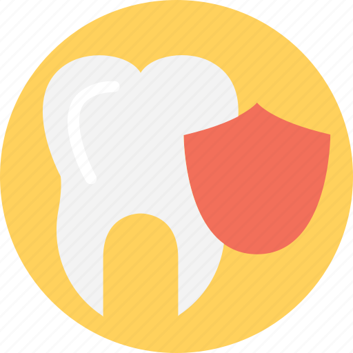Dental care, healthy teeth, teeth protection, tooth with shield icon - Download on Iconfinder