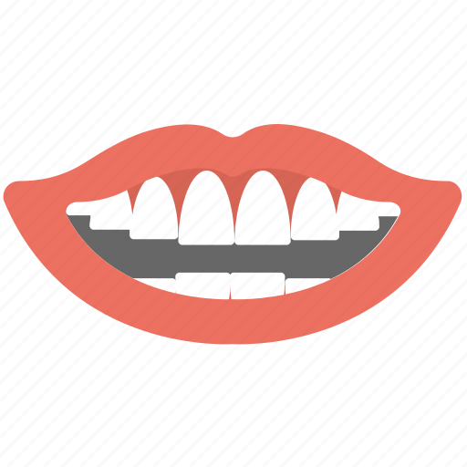 Happy, laughing, lips, smile, teeth icon - Download on Iconfinder