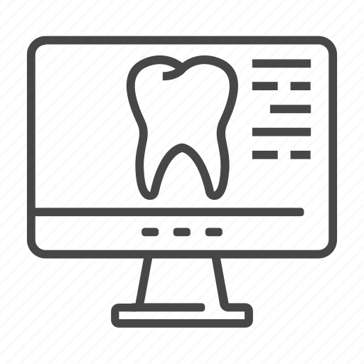 Dental, monitor, mouth, tooth icon - Download on Iconfinder