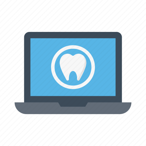 Online, medical, dental, laptop, checkup icon - Download on Iconfinder