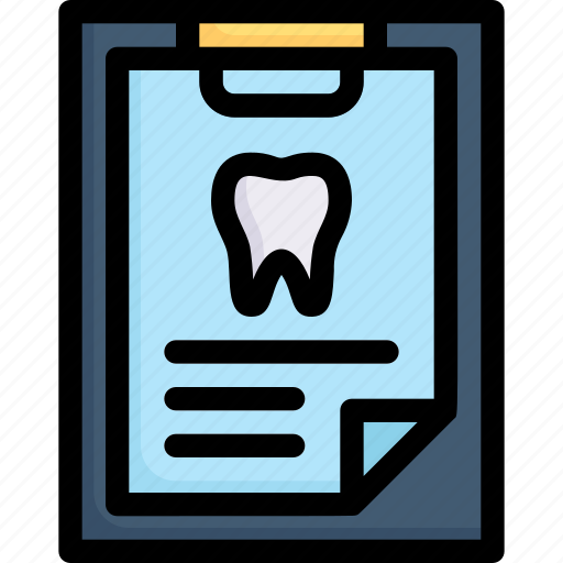 Clipboard, data patient, dental care, dentist, health, report, tooth icon - Download on Iconfinder