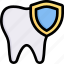 dental care, dentist, health, healthcare, protection, tooth, tooth with shield 