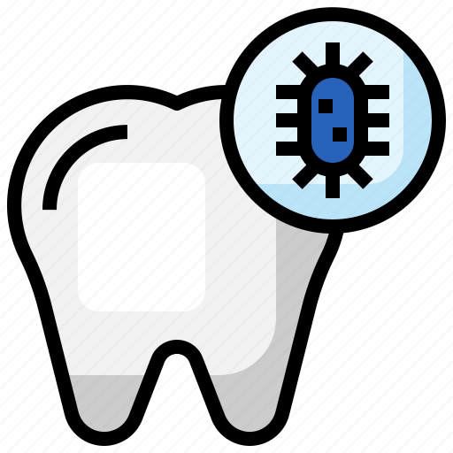 Bacteria, infection, tooth, disease, dental, care icon - Download on Iconfinder