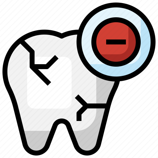 Broken, tooth, dental, care, dentist, teeth, cracked icon - Download on Iconfinder