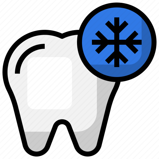 Sensitive, medical, snowflake, cold, tooth icon - Download on Iconfinder
