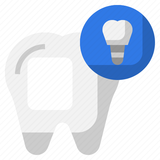 Implant, molar, dental, teeth, medical icon - Download on Iconfinder