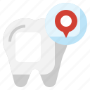 location, dental, care, placeholder, pin, tooth