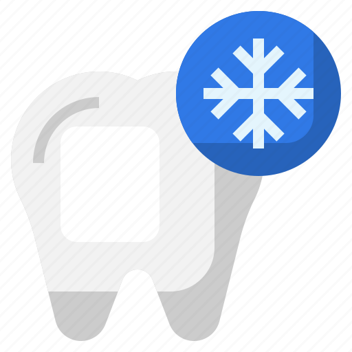 Sensitive, medical, snowflake, cold, tooth icon - Download on Iconfinder