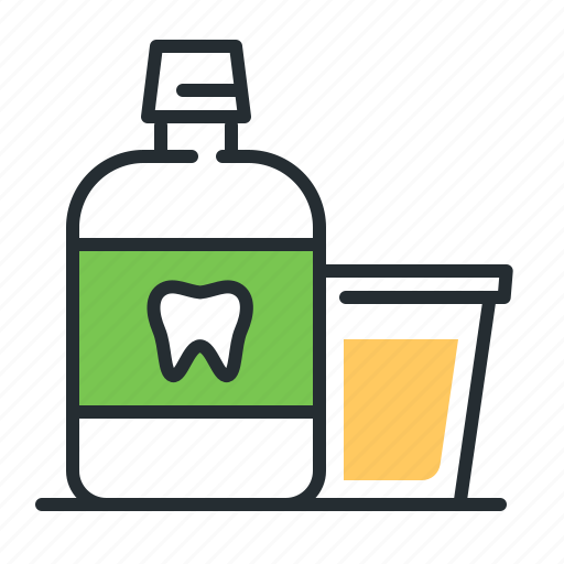 Dental care, dental rinse, hygiene, mouthwash icon - Download on Iconfinder