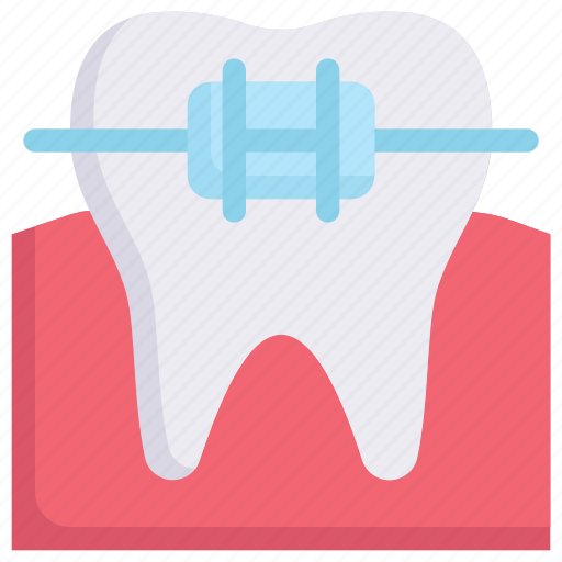 Brace, bracket, dental care, dentist, health, orthodontic, tooth icon - Download on Iconfinder