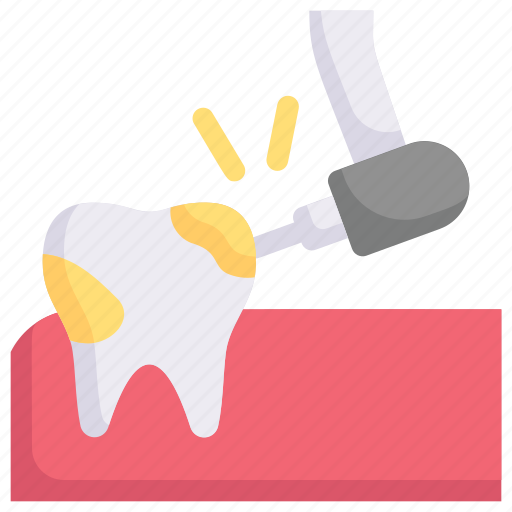 Caries, cleaned tooth, dental care, dentist, drill, health, tooth icon - Download on Iconfinder