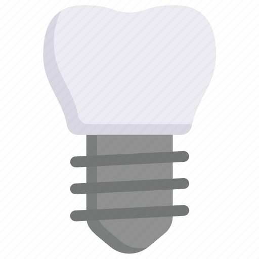 Dental care, dentist, denture, health, implant, implantation, tooth icon - Download on Iconfinder